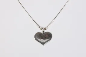 18" Shablool Didae 925 Silver Heart Pendant Necklace (5.68g.)