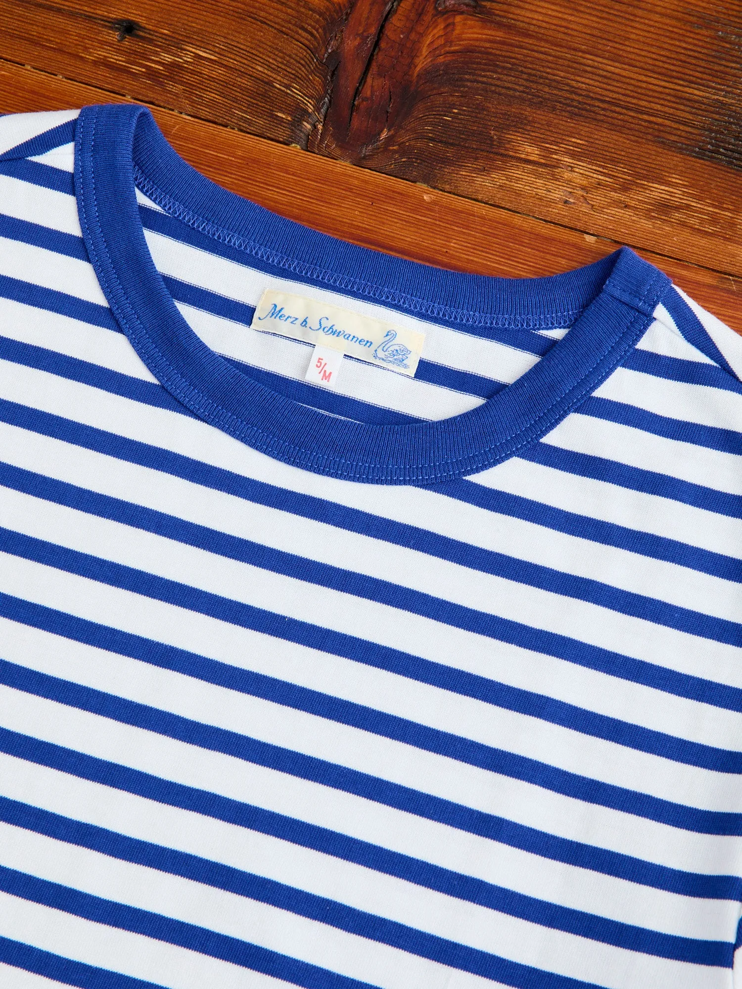 2M14 "Good Originals" 7.9oz Relaxed T-Shirt in Blue/White