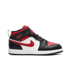 Air Jordan 1 Mid (PS) - Black/Fire Red/White