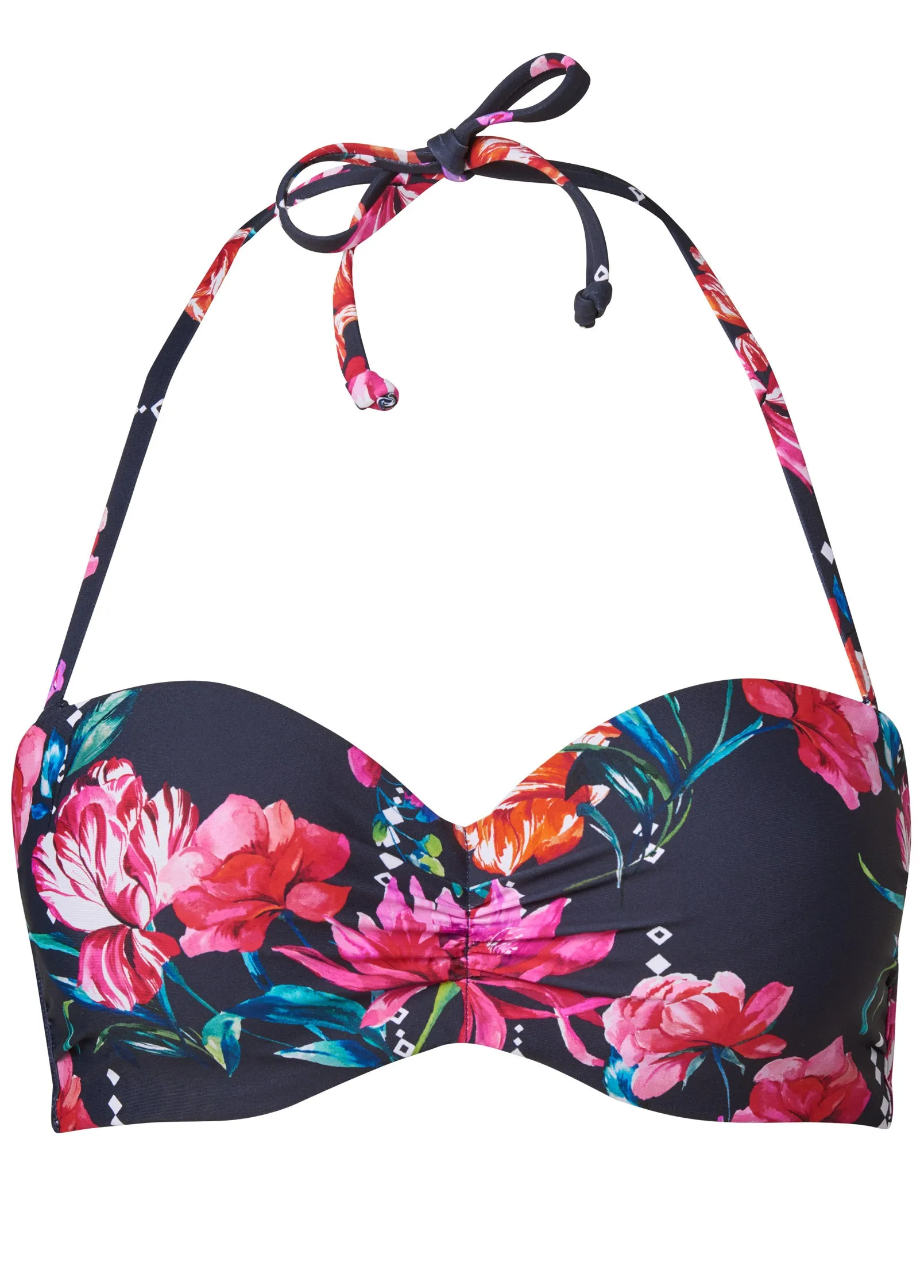 Bandeau Bikini Top - Floral Drop