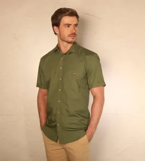 Camisa Fondo Entero M/C Verde Militar Ref. 104030524