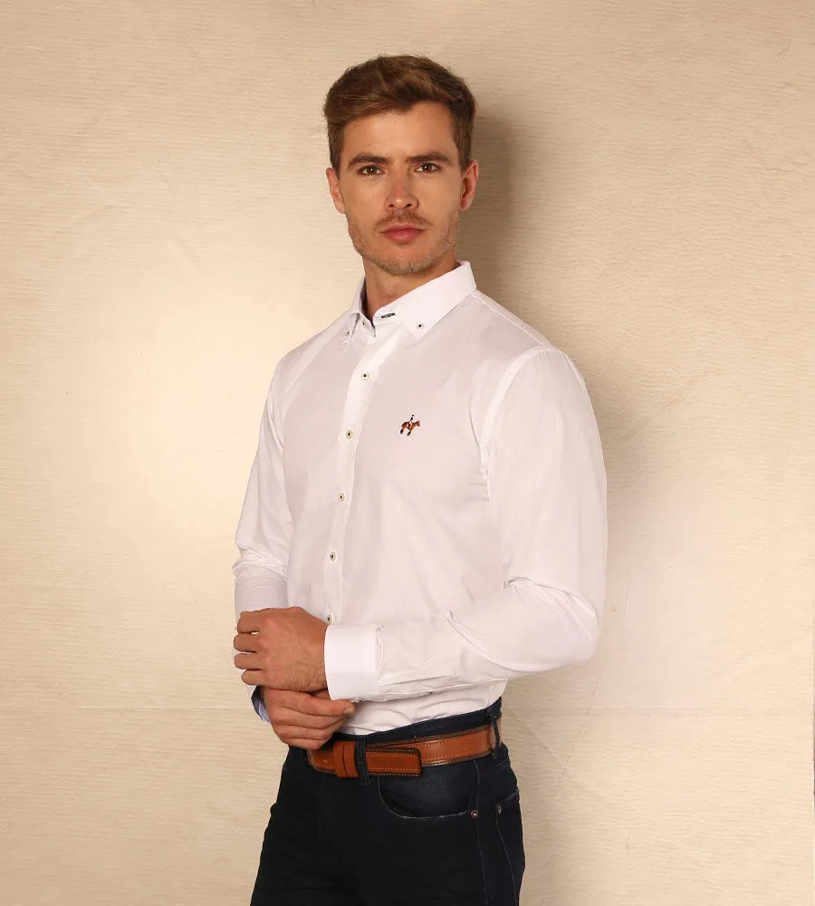 Camisa Fondo Entero M/L Blanco Ref. 115020424