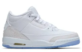 (GS) Air Jordan 3 Retro 'Triple White / Pure Money' (2018) 398614-111