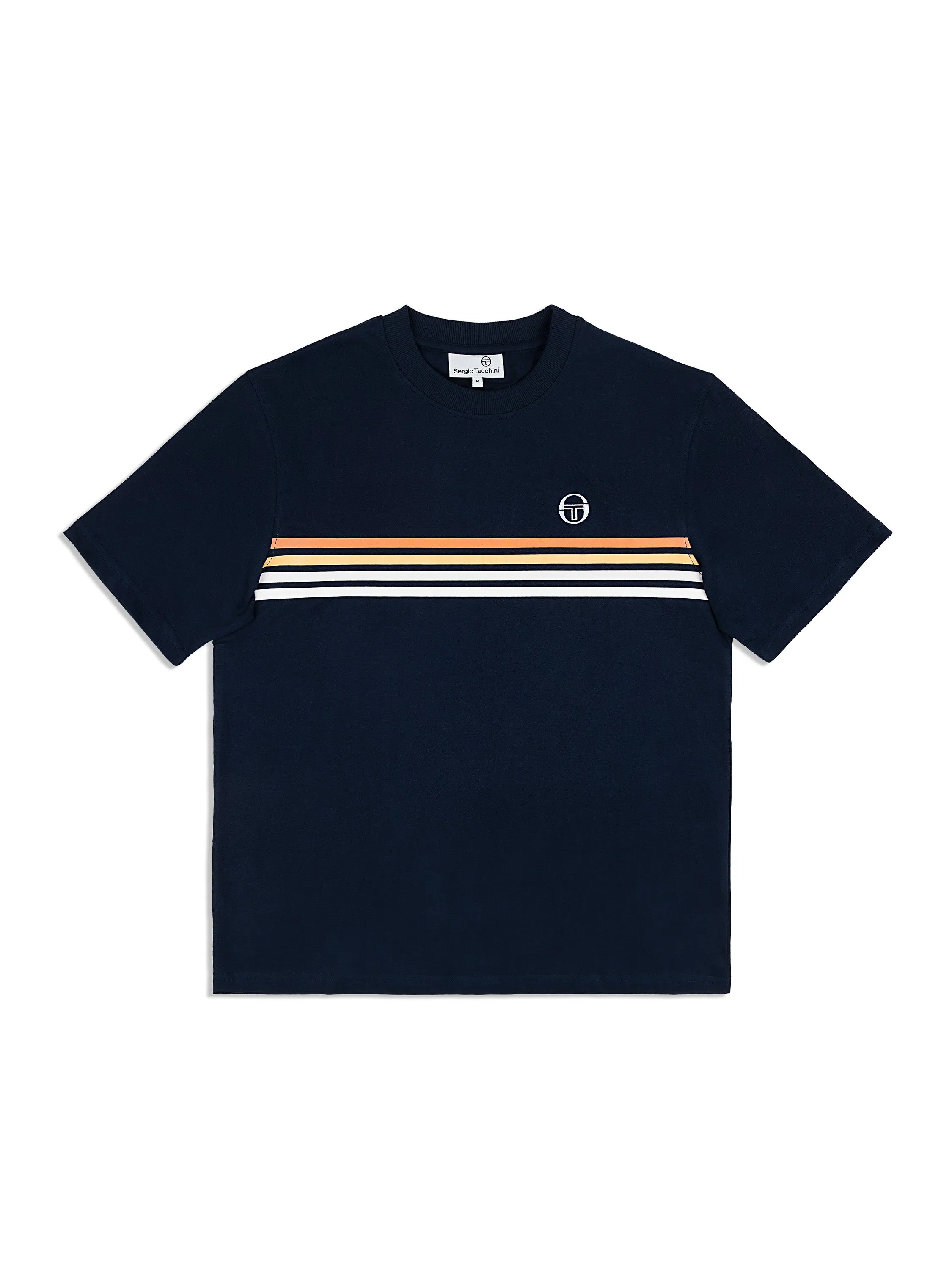 New Melfi T-Shirt-  Maritime Blue/ White