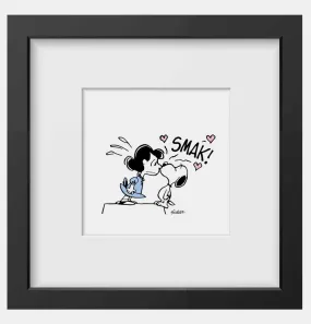 Peanuts Smak Framed Handmade Print