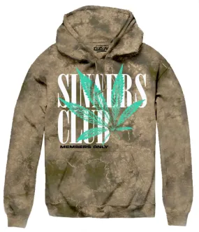 SINNERS CLUB MJ TIE DYE HOODIE-BIG SIZE