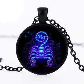 Zodiac Dreams Black Scorpio Necklace